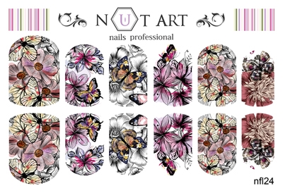 Слайдеры Nut Art Professional, Fantasy flowers nfl24 - 1 